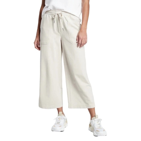 Athleta Pants - Athleta Farallon Heathered Wide Leg Crop Size 8